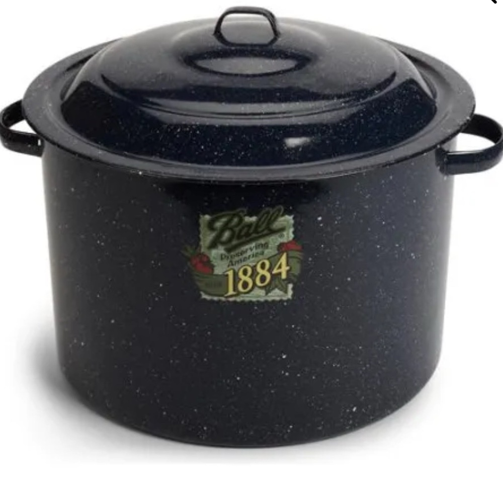 Black Cookware Stockpot with Lid and Side Handles